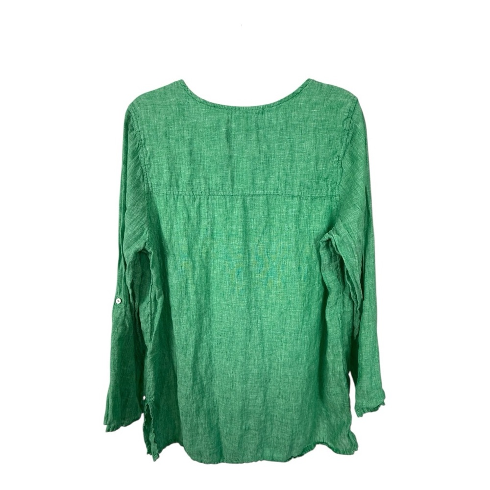 Tahari Emerald Button-Down Blouse - image 6